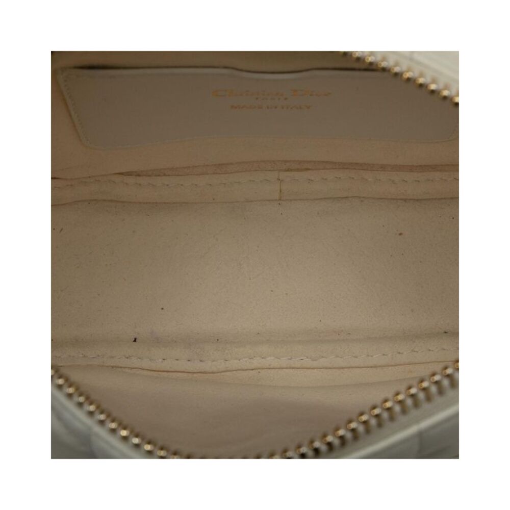 Pre Loved Dior Caro HalfMoon Quilted Leather Bag Women White Messenger Bags - Picture 5 of 8